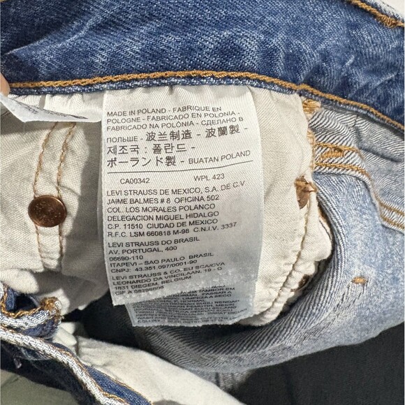 Levi's 501 Original Womens High-Rise Distressed Jean Denim Cut Off Shorts Sz 28 - Picture 6 of 12